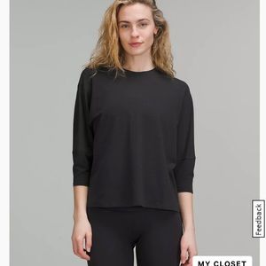 NWOT Lululemon 3/4 relaxed Long Sleeve